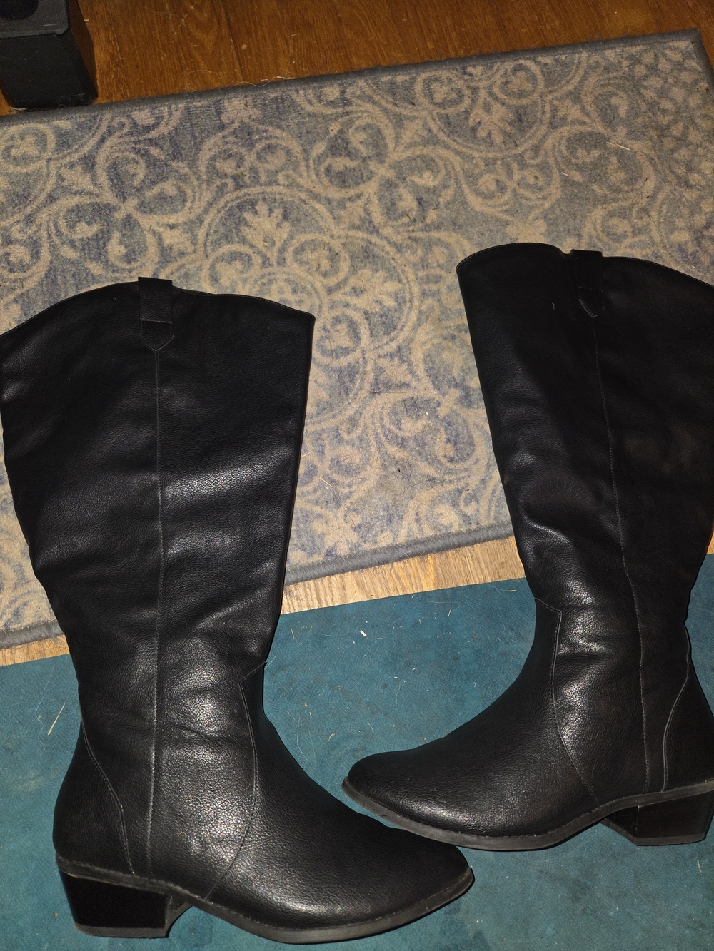torrid Black Mid-Calf Block Heel Boots Extra Wide Calf